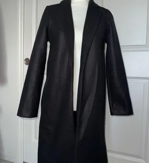 ZARA Black Long Coat thumbnail 4