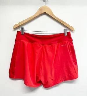 Nike Shorts Womens Size Large Red Athletic DRI-FIT Lined thumbnail 2