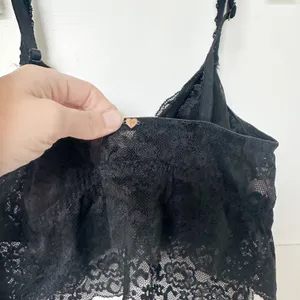VS PInK black lace rhinestone Bralette thumbnail 5