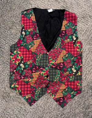 Vintage Saddle River Sportswear Sz L/XL - Christmas/Holiday Vest - EUC 80’s 90’s thumbnail 1