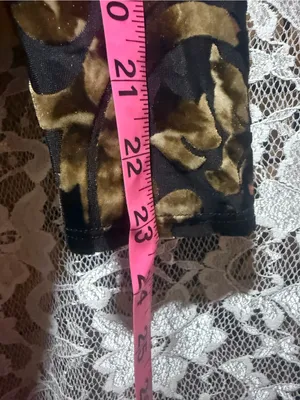 Black Sheer Floral burnout velvet duster cardigan small like new thumbnail 9