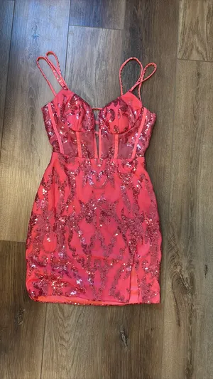 Oh Polly Homecoming dress ❤️🪩⭐️ thumbnail 4