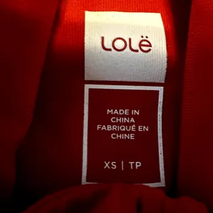 Lole Essential Up Jacket Full Zip Long Sleeve Mock Neck Zipper Pocket Red XS thumbnail 3