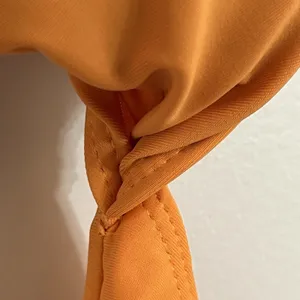Women's One‎ Piece Orange Swimsuit Open Abdomen Area Size XL thumbnail 5