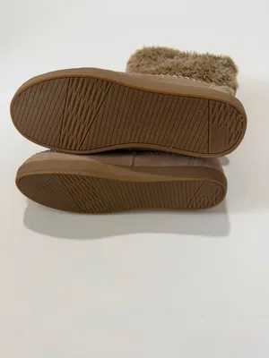 TOMS Nepal Tan Suede Faux Fur Moccasin Mid-Calf Boots thumbnail 6