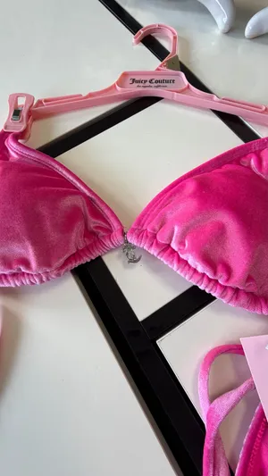 ✨ juicy couture pink velvet bikini set size l nwt 💖 thumbnail 8