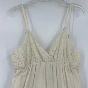 Anna Kaci Milkmaid Maxi Dress Sz XL Boho Cottagecore Lace Tiered Beach Wedding thumbnail 3