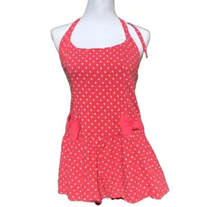 Free People High Strung Romper Polka Dot Romper With Bow Details Size: XL thumbnail 4