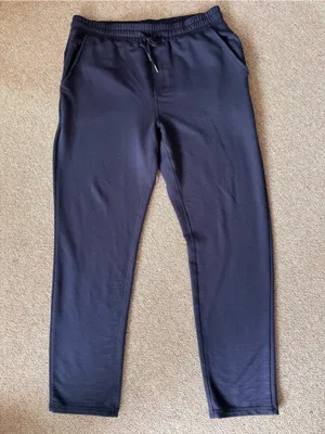 Quince Supersoft Fleece Sweatpants Navy Size L Tencel Modal Jogger Lounge thumbnail 10