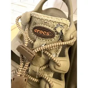 Crocs Swiftwater Mesh Deck Sandals Mens Khaki Tan Closed Toe Fisherman Water thumbnail 3