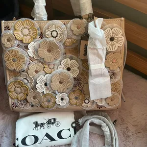 Coach Beechwood Tea Rose Rogue 30 Leather Satchel thumbnail 1