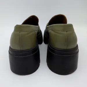 Free‎ People Alohas Trailblazer Green Chunky Lug Platform Loafer 37.5 Women's 7 thumbnail 5