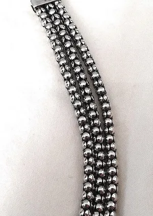 SILPADA 3-Strand Sterling Silver Popcorn Necklace NIB thumbnail 2