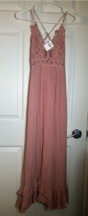 Free People Adella‎ maxi slip dress thumbnail 1