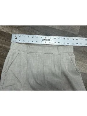 Abercrombie & Fitch Trouser Pants 2 /26 Beige Tailored Ankle Pleated High Rise thumbnail 7