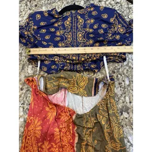 Farm Rio Bandana Dream Knotted Cutout Printed Jersey Maxi Dress Size Large thumbnail 12