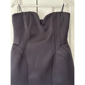 Zara Strapless Black Mini Dress Large New With Tags thumbnail 4