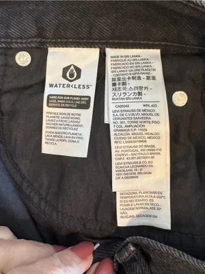 Levi’s 94 Baggy Jeans Black Wash Size 28 High Rise Wide Leg thumbnail 8
