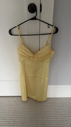 Beginning Boutique Honey Mini Dress Yellow thumbnail 3