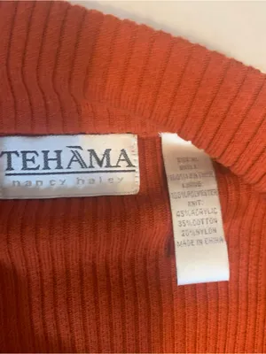 TEHAMA Women's Suede Button Jacket in Burnt Orange Size XL thumbnail 3