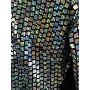 Goodtime USA Womens Holographic Sequin Dress M Backless Mini Party Club Glitter thumbnail 8