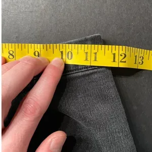 Free People Black Zip Up Denim Pencil Mini Skirt thumbnail 7