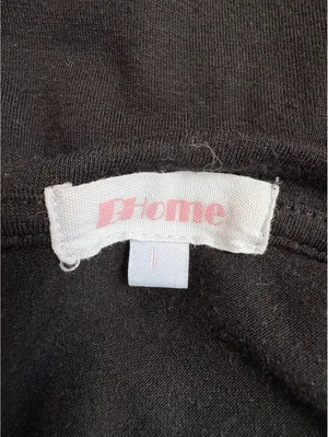Black Short Sleeve Ruched Side V-Neck T-Shirt Size 1 by D Home thumbnail 4