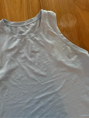 Lululemon Light Blue Sleeveless Athletic Tank Top thumbnail 4