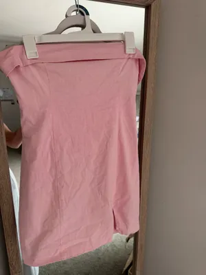 Strapless Pink Mini Dress thumbnail 2