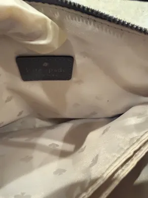 Kate Spade Grey Crossbody Mulberry Street Madelyne Grey Leather Bag EUC thumbnail 7