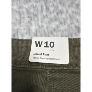 Alpine Design Womens Barrel Pant Vintage Olive High Rise 10 Relaxed Cropped thumbnail 7