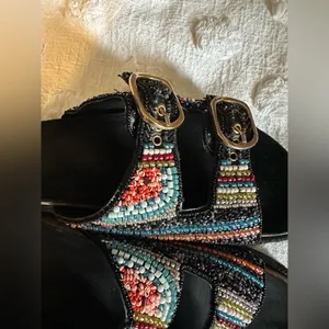 The Viral House Of Harlow 1960 Beaded Buckle Sandals thumbnail 8