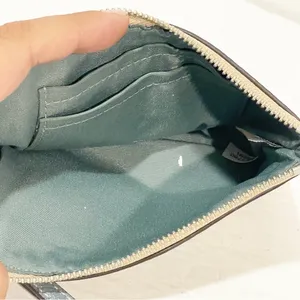 Coach Canvas Wristlet Wallet With Floral Print‎ And Signature Logo thumbnail 3