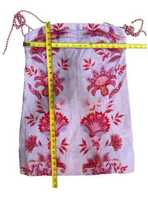 Farm Rio Porcelain Garden Linen Sleeveless Lavender Floral Embroidery Dress S M thumbnail 10