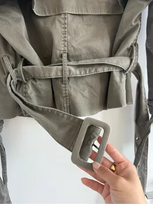 Anine Bing Olive Utility Trench Jacket - Women thumbnail 5