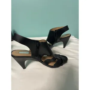 INC International Concepts Sz8.5 black zipup anklestrap‎ S-284 thumbnail 5