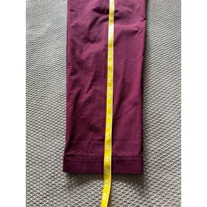 Polo Ralph Lauren Women's High Rise Retro Burgundy Pants Belted Size 6 NWT thumbnail 10
