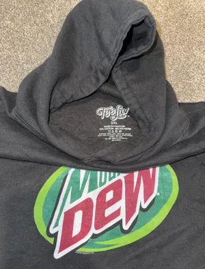 Mountain Dew Hoodie Black Size XXL thumbnail 2