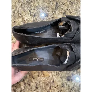 Paul Green ROBIN SQUARE TOE BLACK LEATHER LOAFER PUMP Size 7 US 9.5 thumbnail 8