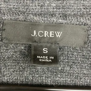 J.Crew Merino Wool Blend Open Front Cardigan Jacket Charcoal Gray Small thumbnail 11