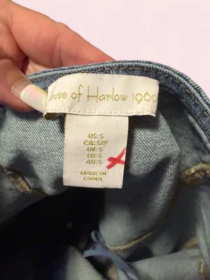 House of Harlow 1960 Dark Blue Denim Halter Jacket Dress thumbnail 3