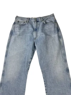 Agolde Pinch High Rise Straight Denim Blue Jeans Size 32 thumbnail 7