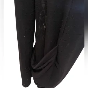 Vintage y2k wet seal black lace cardigan Whimsigoth Fairygrunge Med Large USA thumbnail 5