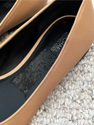 MICHAEL Michael Kors Dylyn Logo Ballet Flat Toffee Black size 9 thumbnail 4