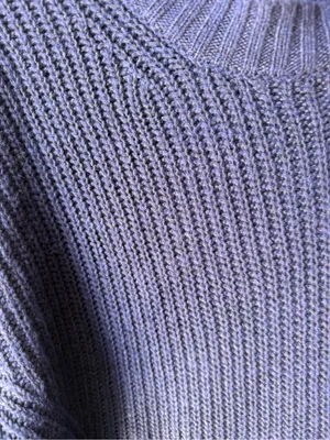 American Eagle XXS Navy Chunky Knit Sweater Oversized Crewneck Cozy Women’s thumbnail 2