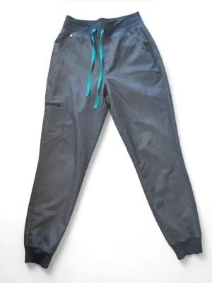 FIGS Technical Collection HW Zamora High Waisted Jogger Pants Grey Women Size S thumbnail 1