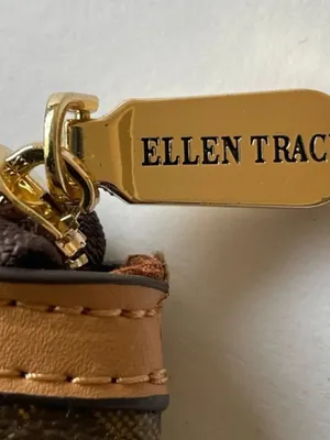 Ellen Tracy Brown Clutch Wristlet Wallet Purse NWT thumbnail 4