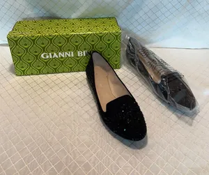 Gianni Bini Ballet Flats Black Suede Size 7.5 thumbnail 1