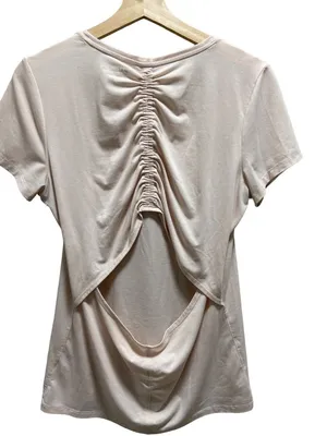 Athleta Enchore Backless Workout Shirt Pink Size M Gym Yoga Athletic Casual Cute thumbnail 11