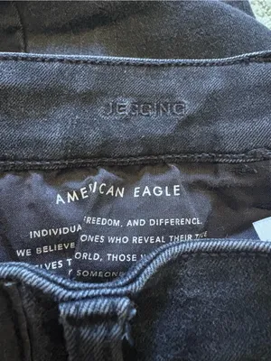 American Eagle Next Level Stretch Jegging Black Womens Size 12 Mid Rise thumbnail 8